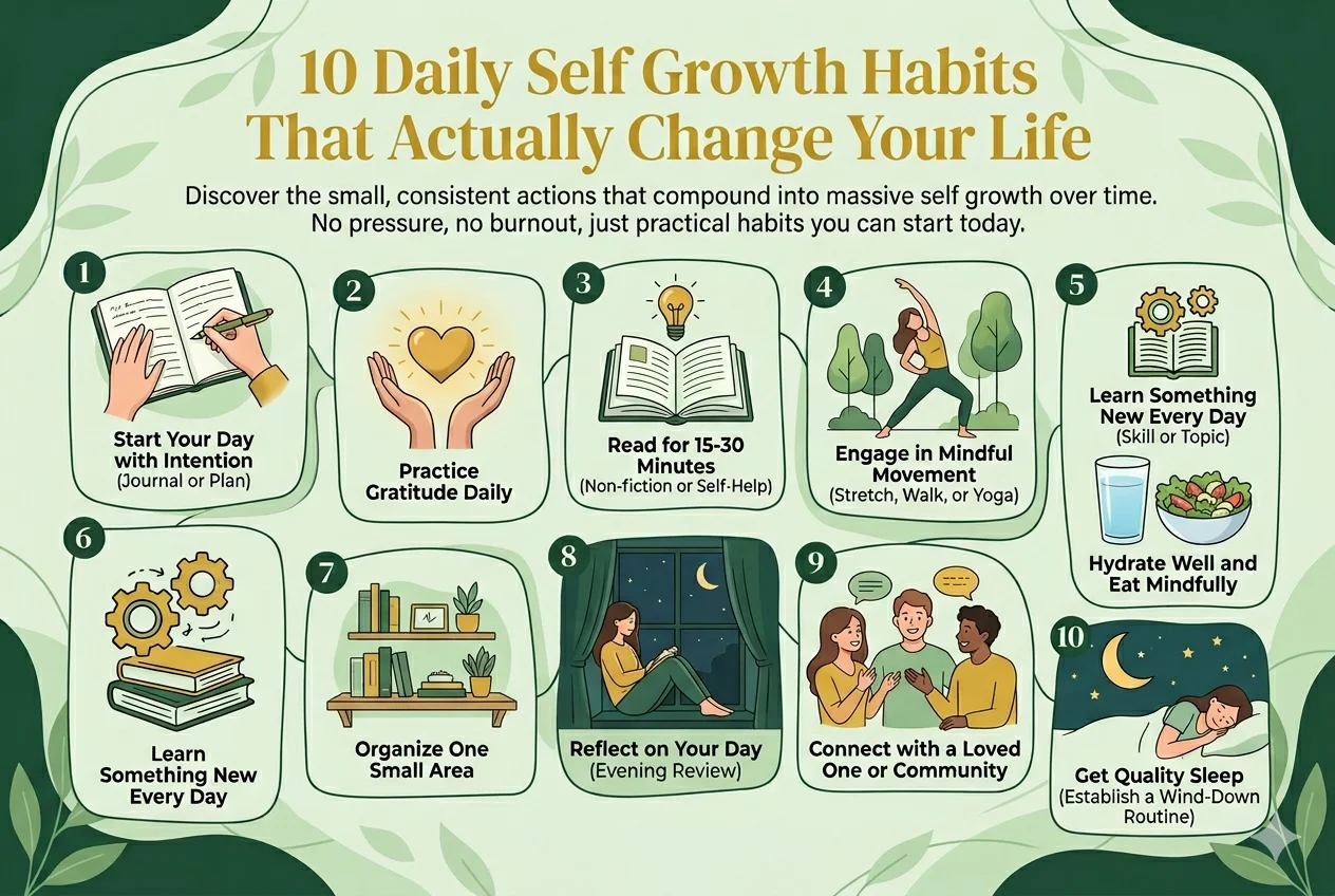 10 Daily Self Growth Habits That Actually Change Your Life