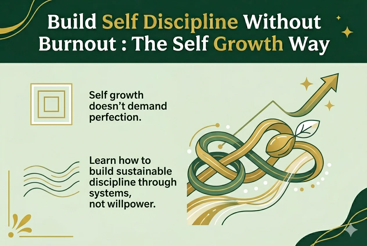 Build Self Discipline Without Burnout The Self Growth Way