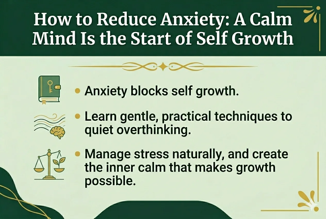 How to Reduce Anxiety A Calm Mind Is the Start of Self Growth